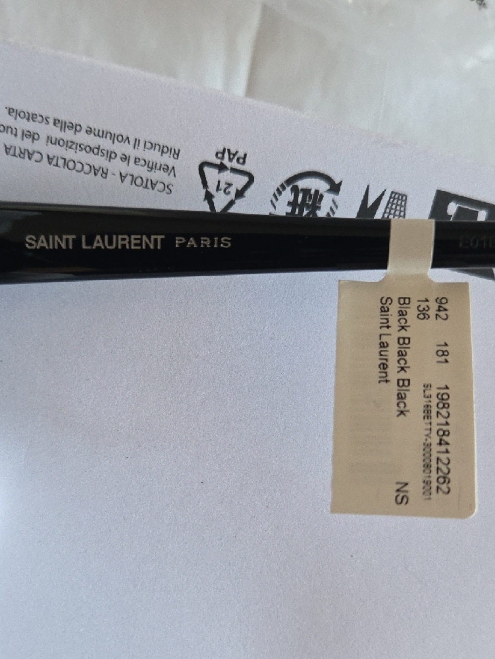 Saint Laurent Black Cat Eye Frame Sunglasses - Picture 9 of 11